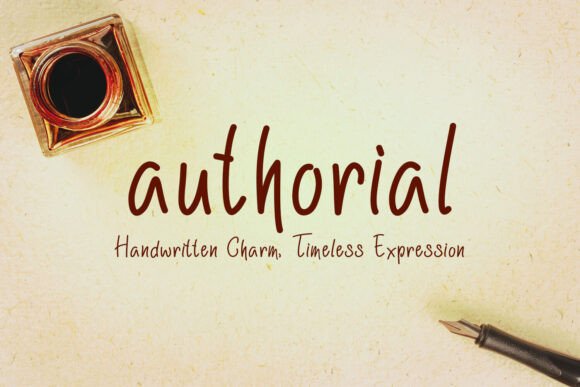 Authorial Font: The Sophisticated Handwritten Typeface