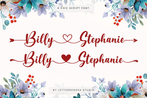 Billy Stephanie: Elevating Your Design with Delicate Script