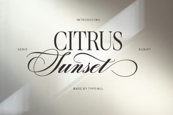 Citrus Sunset: A Font Pairing for Modern Design