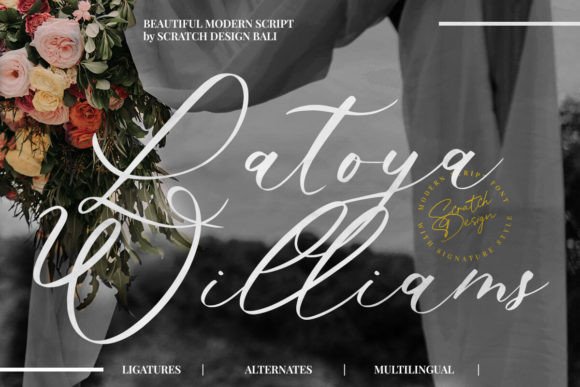 Introducing Latoya Williams: A Font for Romantic Designs