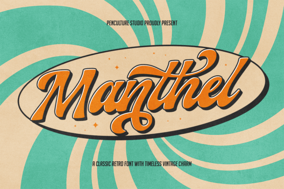 Manthel: A Retro Script Font with Modern Design Flair