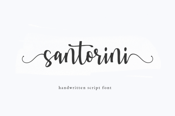 Santorini Font: The Modern Handwritten Font for Elegant Designs