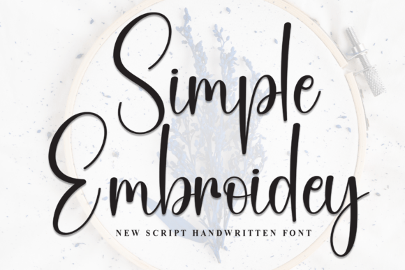 Simple Embroidery: The Cozy Script Font for Authentic Design
