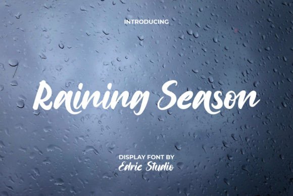 The Flowing Elegance of Raining Season: A Creative Font Deep Dive