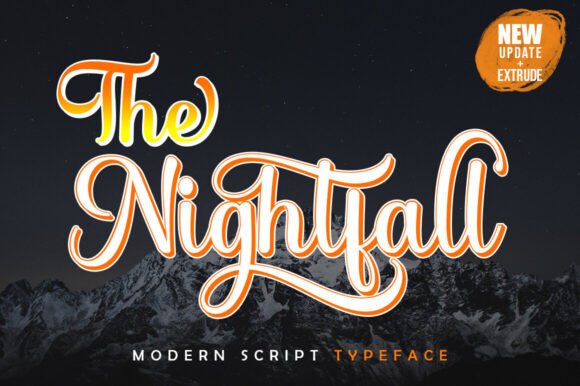 The Nightfall: A Typeface That Balances Boldness and Vintage Charm